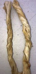 Roo Skin Twists -  Large (200mm plus). Natural. Amazing Chewing. On SPECIAL